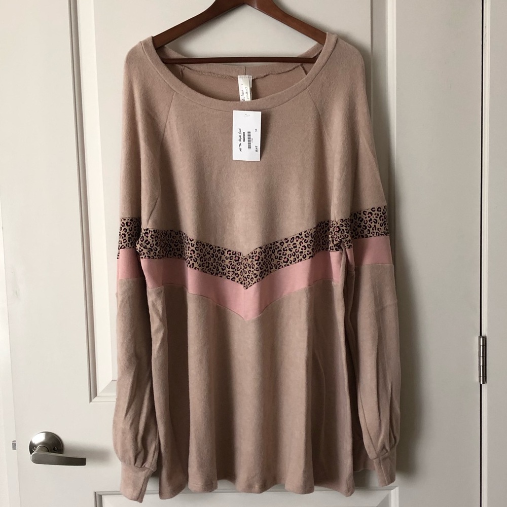 Super Soft Leopard Top - 3X